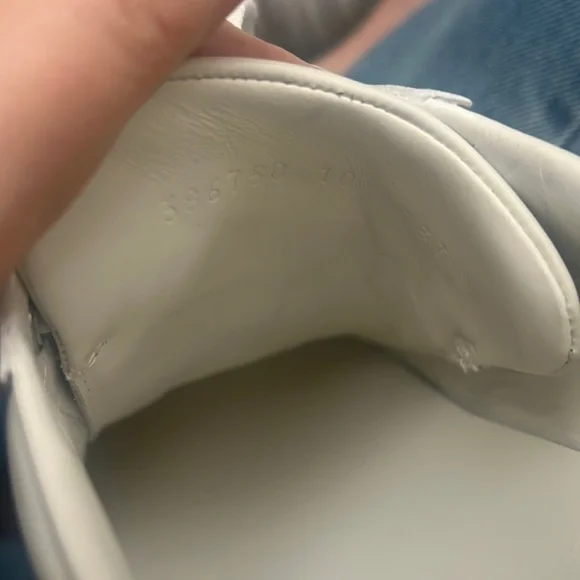 🆕 💯%Auth Gucci Sneakers Ace Embroidered Gucci 10 / US 11 - Picture 12 of 13